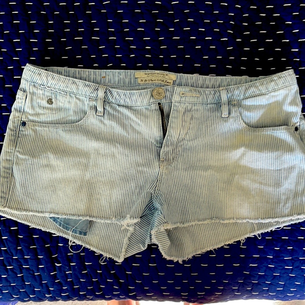 Maison Scotch pinstripe shorts